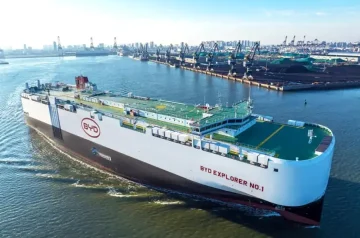 BYD cria navio movido a gás para transportar 7 mil carros de uma vez